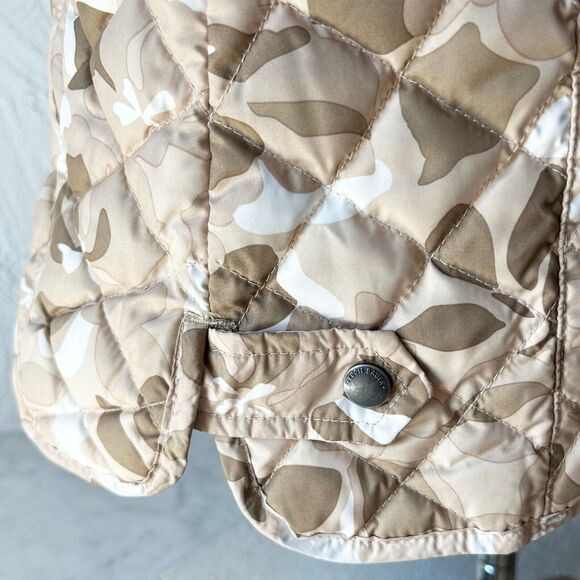 Eddie Bauer Tan Camo Print Quilted Goose Down Puffer Vest - Women's XL - Picture 6 of 12